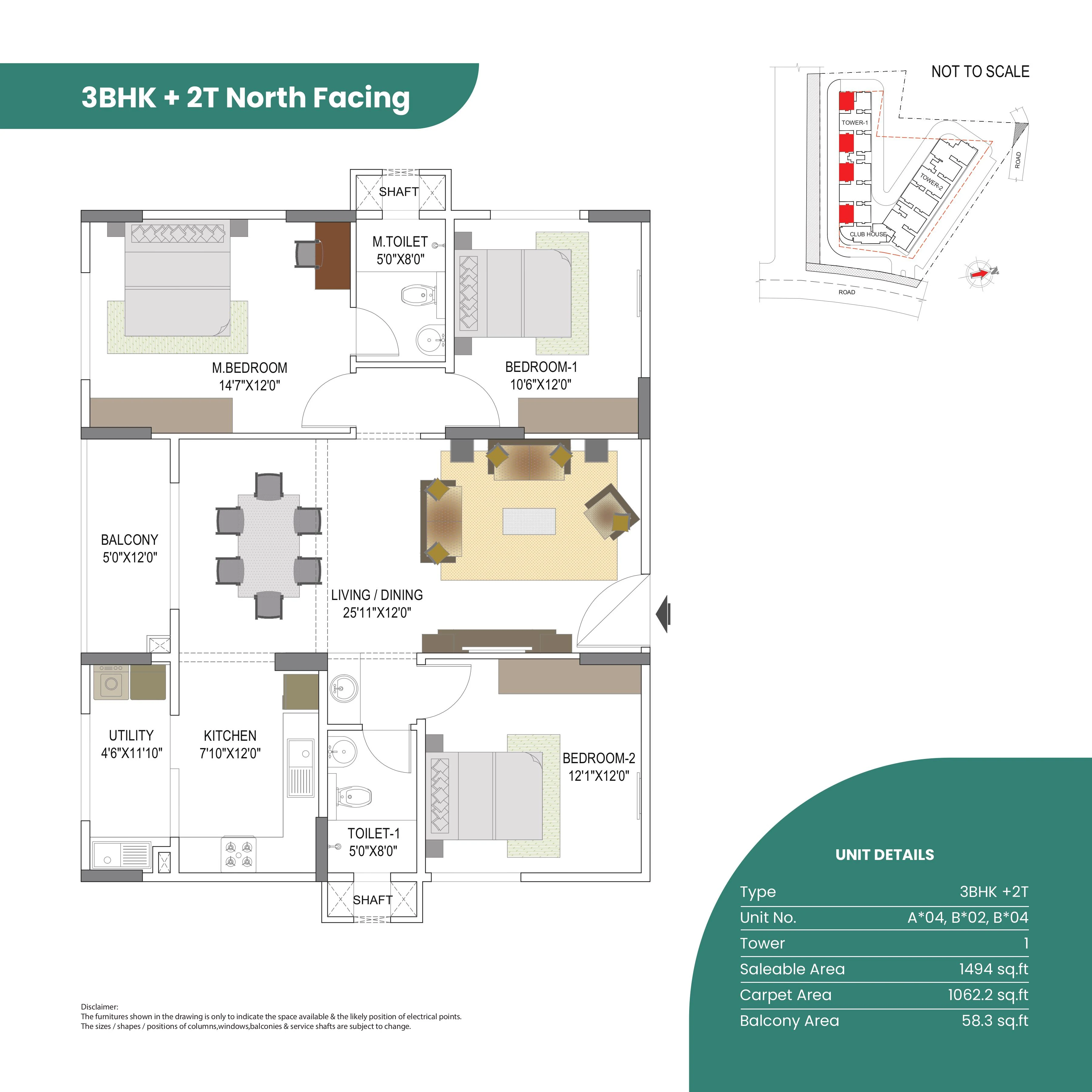 3 BHK Plan